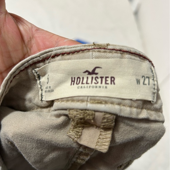 Bundle Y2K Blue t-shirt Size S/P Aeropostale And Tan Shorts Holliester s27 Set - Picture 7 of 10